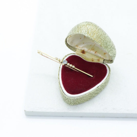 アクアマリンシードパールブローチ