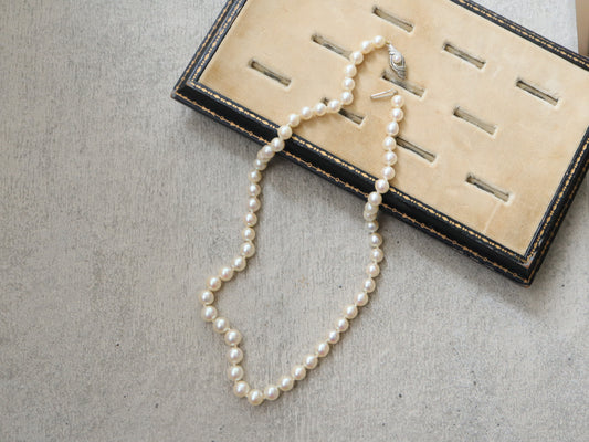 ヴィンテージパールネックレス 8ctゴールド"333" 1970s