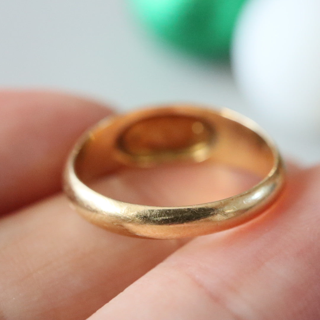 イギリスアンティーク 18ct 5連パールリング