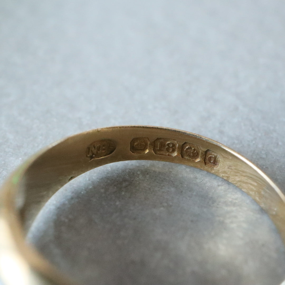 イギリスアンティーク 18ct 5連パールリング