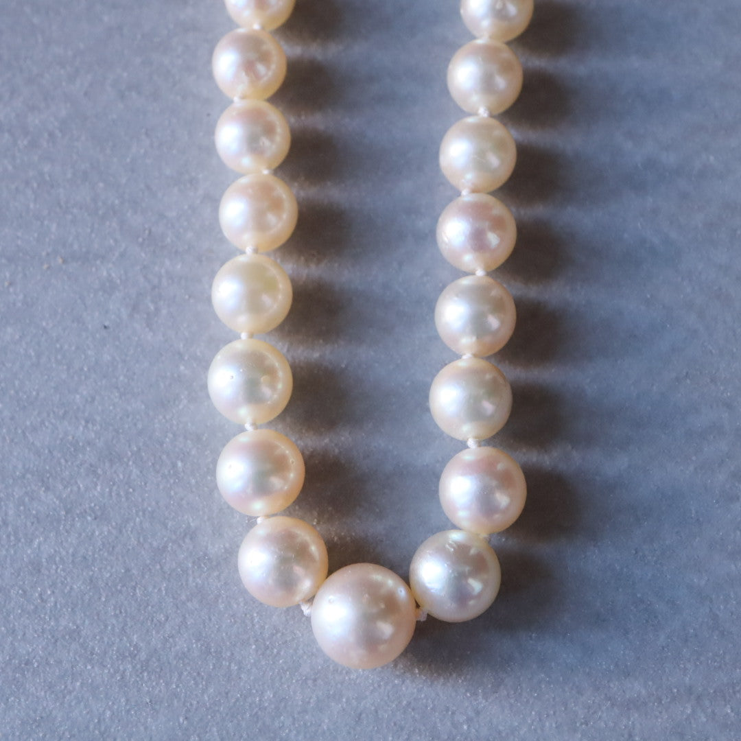 ヴィンテージパールネックレス 1966s 9ctフラワークラスプ – illum seed pearl shop